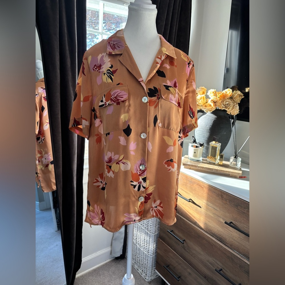 DR2 Multicolor Floral Button-Down Shirt